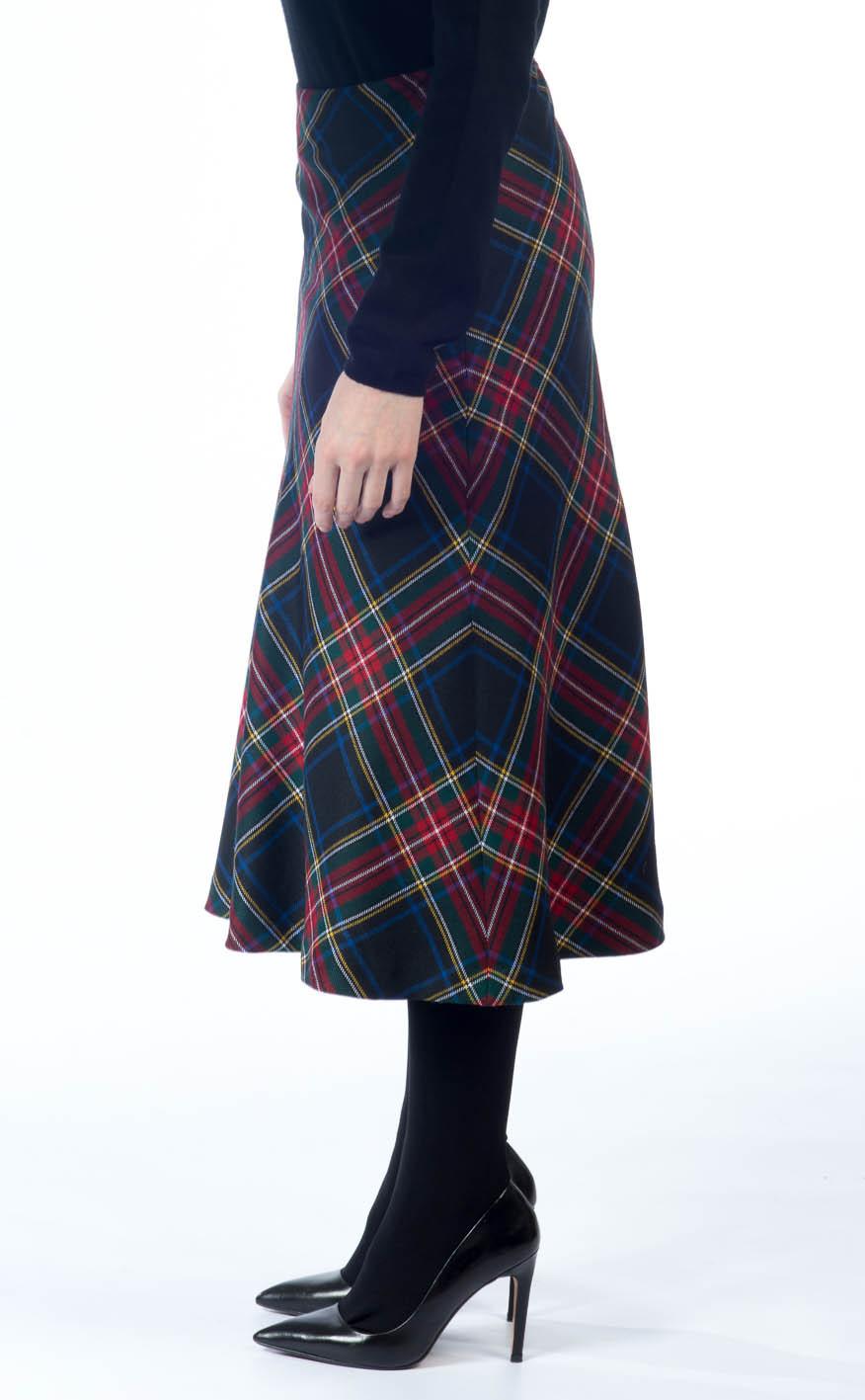 Clan Tartan Skirt Cut On The Bias