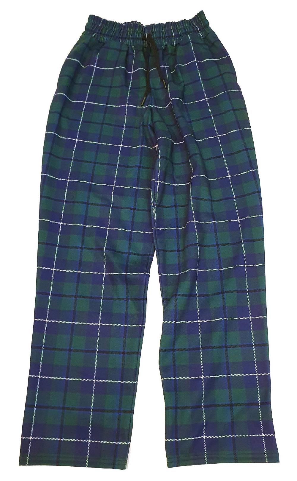 Clan Tartan Wide‑leg Joggers