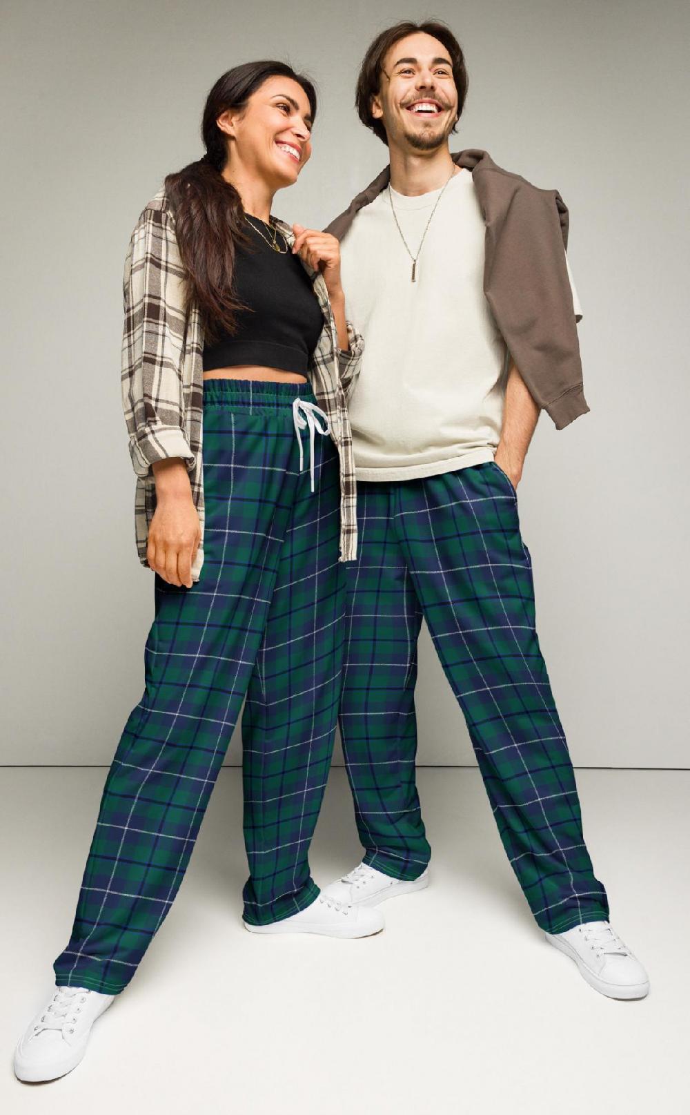 clan Tartan Wide‑leg Joggers
