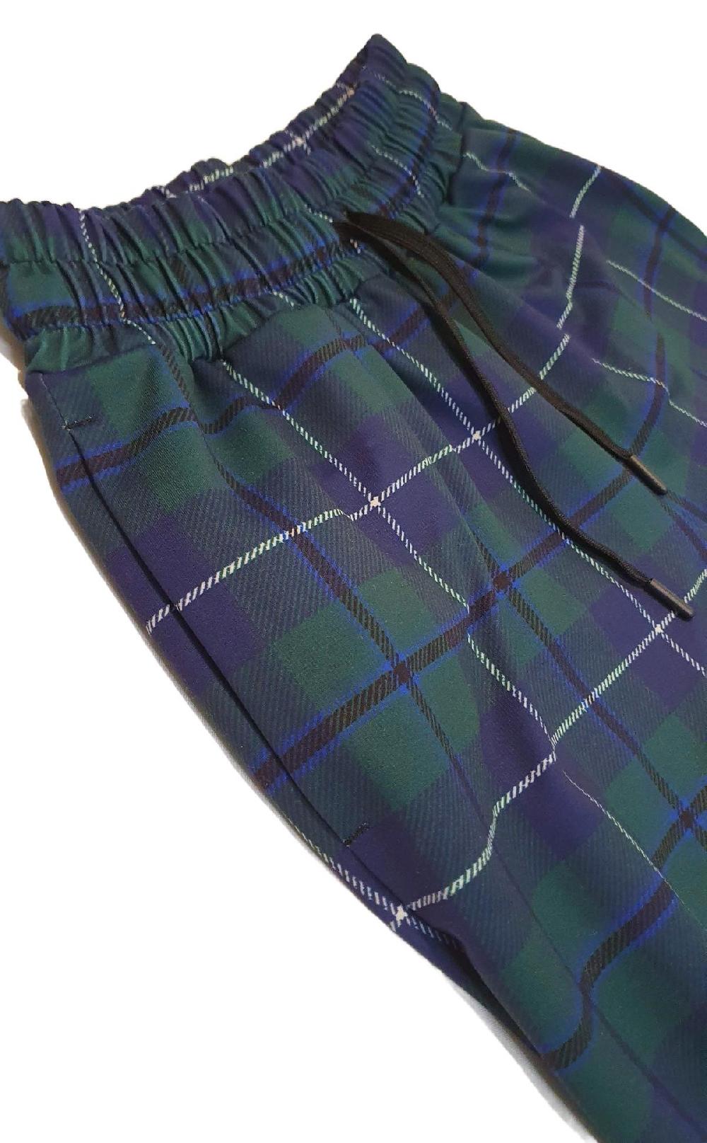 Clan Tartan Wide‑leg Joggers
