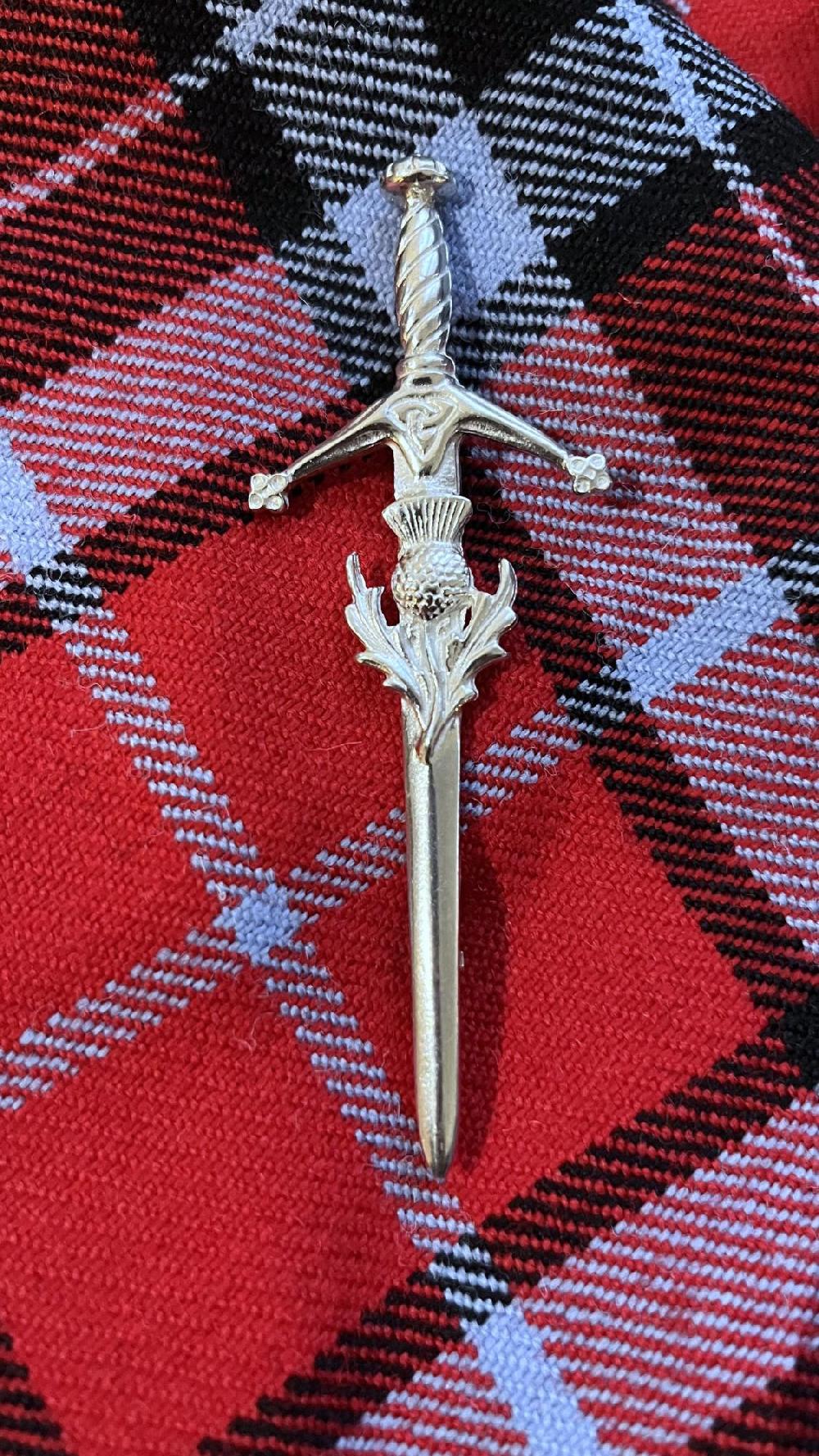 clan Thistle Crest Kilt Pin