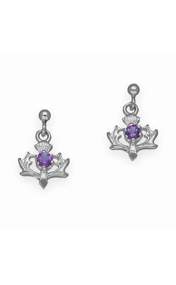 clan Thistle Drop Earrings ‑ CE9