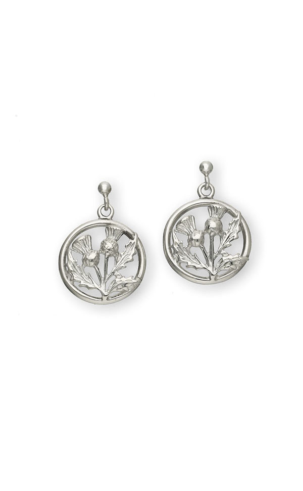 clan Thistle Drop Earrings ‑ E27