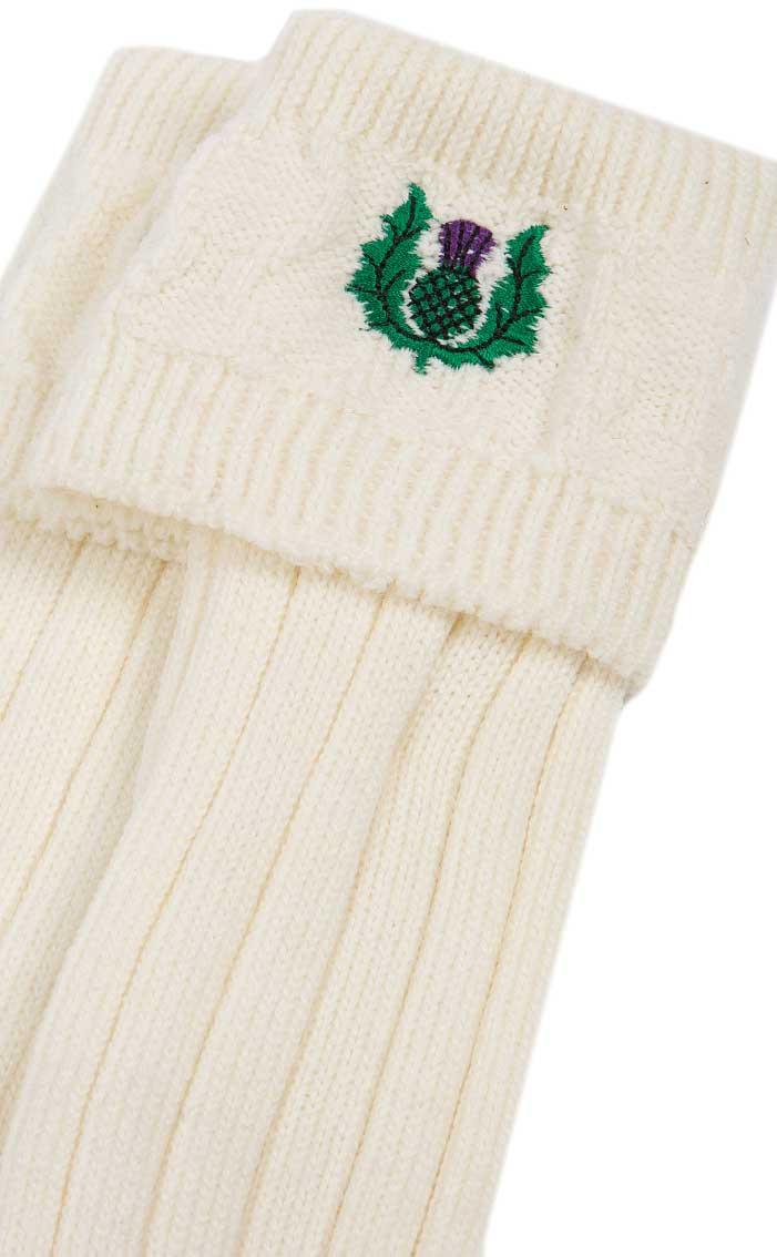 Clan Thistle Embroidery Kilt Hose