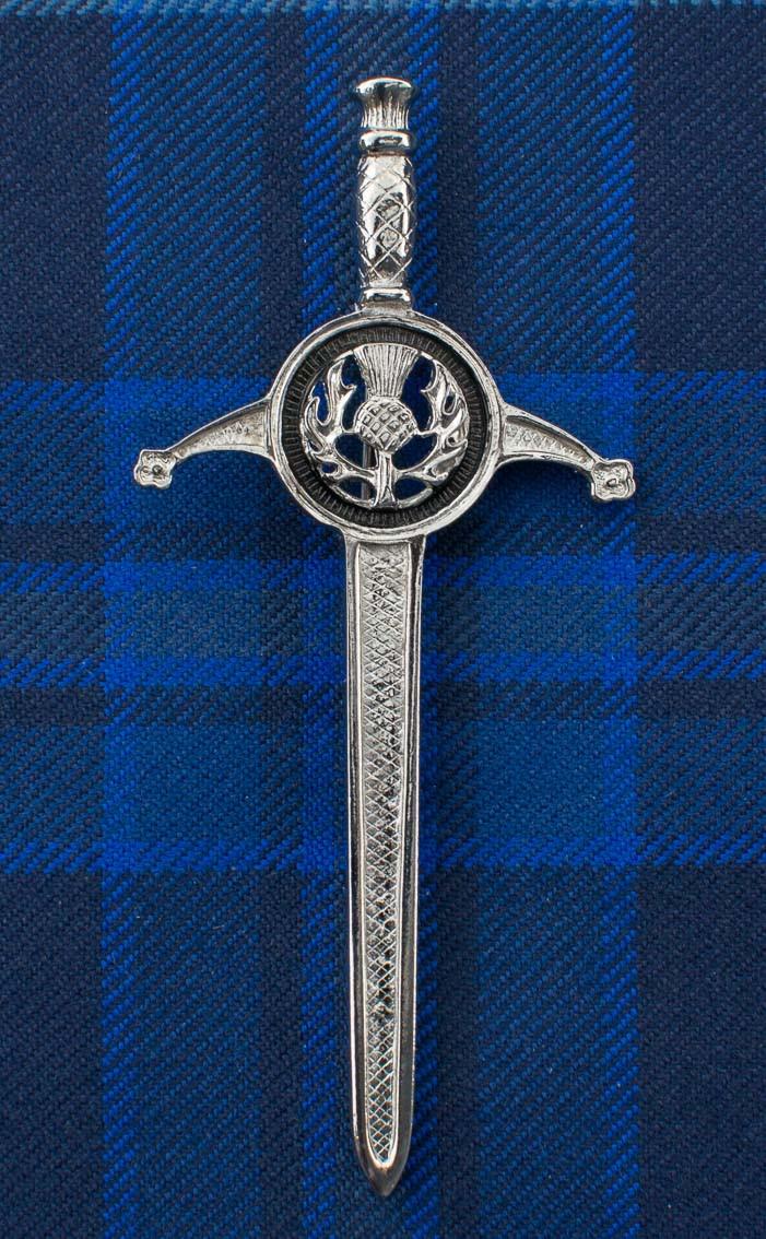 clan Thistle Sword Kilt Pin