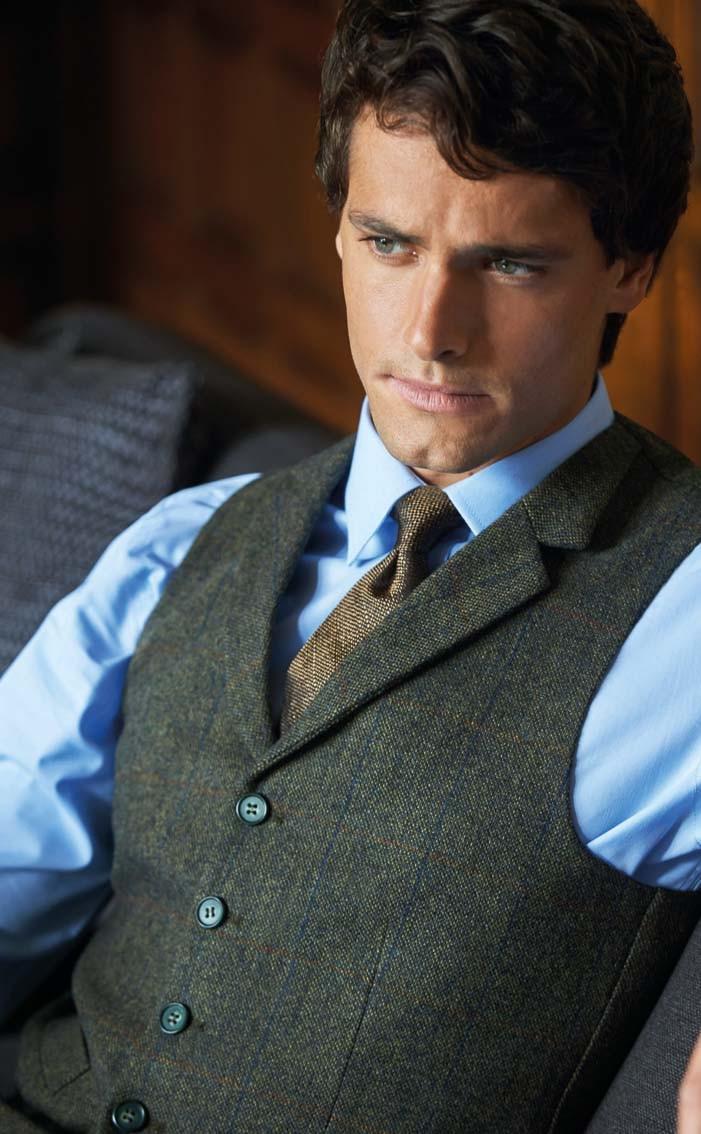 Clan Tweed Collared Waistcoat