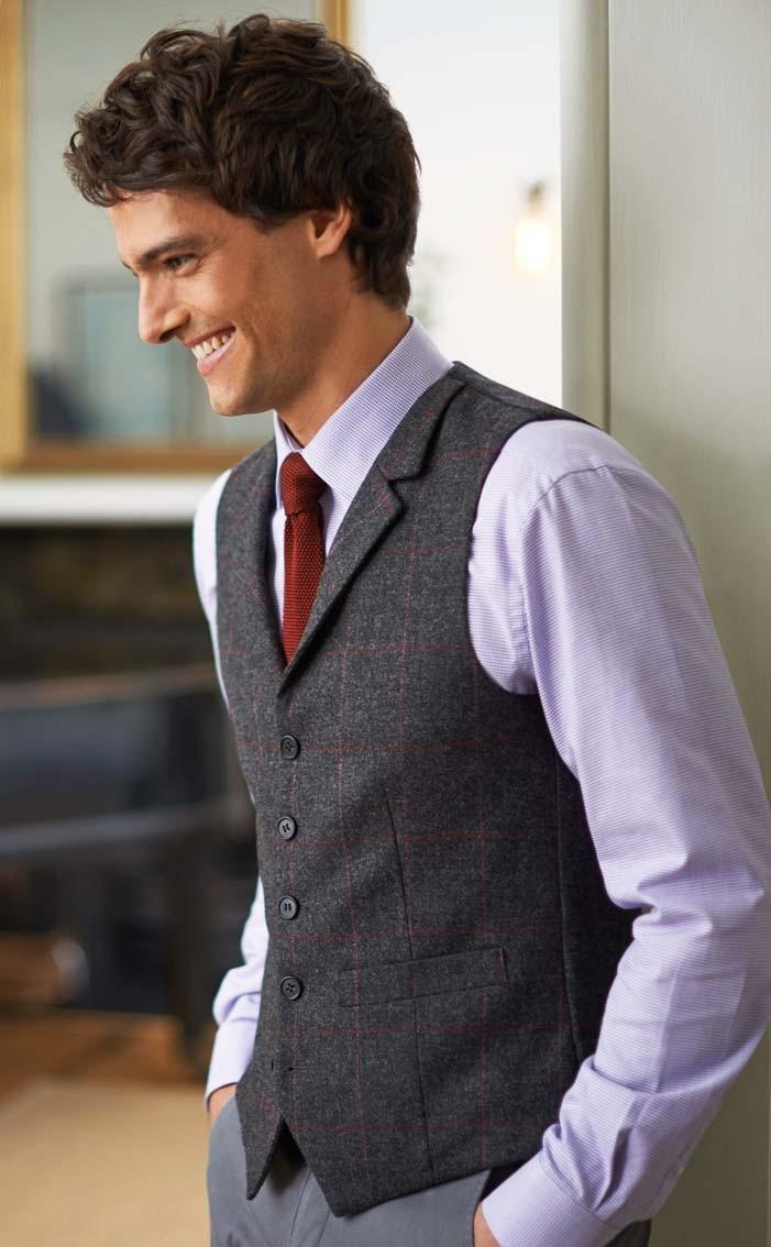 Clan Tweed Collared Waistcoat