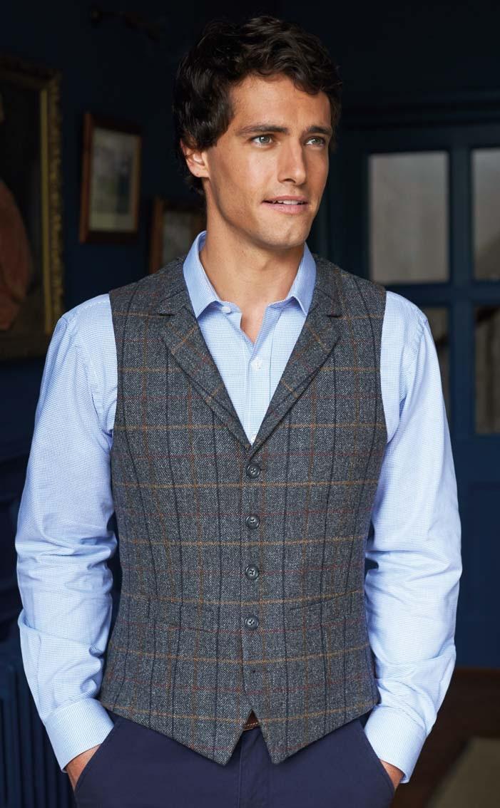 clan Tweed Collared Waistcoat