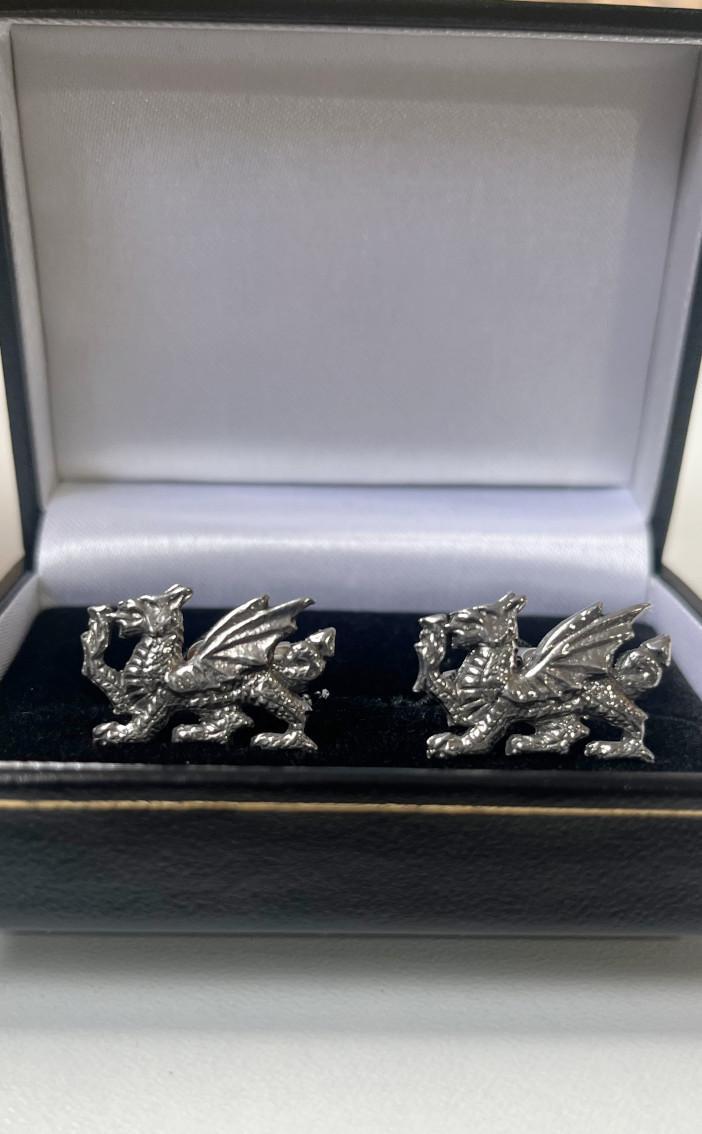 clan Welsh Dragon Cufflinks