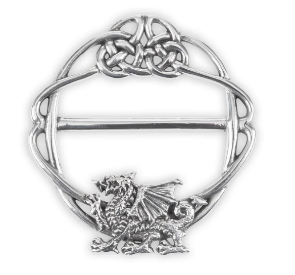 clan Welsh Dragon Scarf Ring
