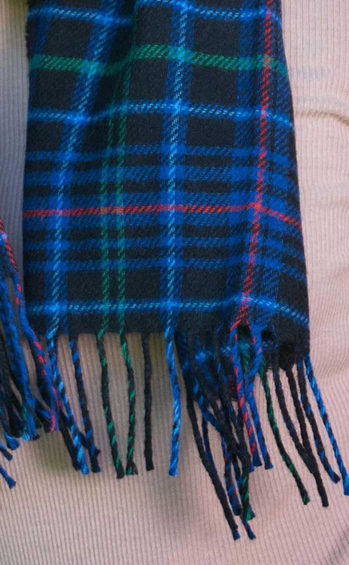 Clan Welsh Lambswool Tartan Scarf