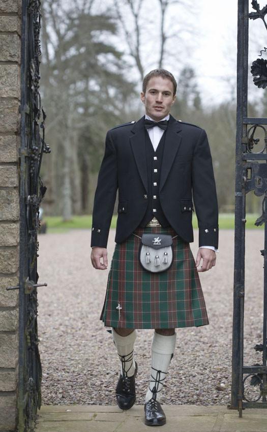 Clan Welsh Traditional 8 Yard Kilt And Flashes