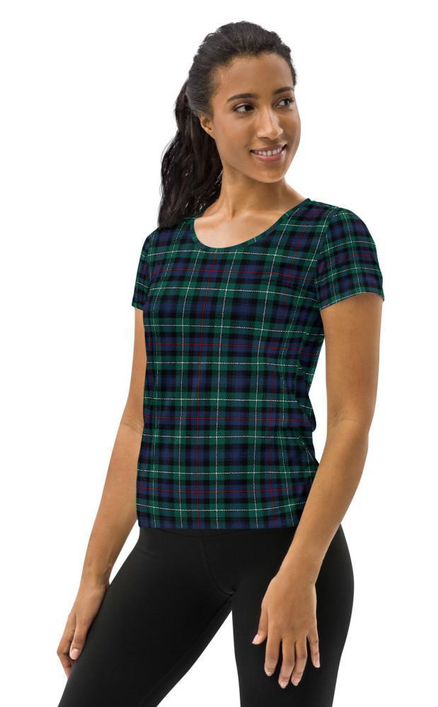 Clan Womens Tartan Athletic T‑Shirt