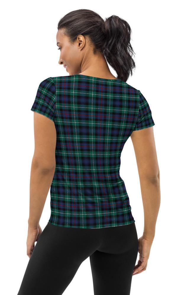 Clan Womens Tartan Athletic T‑Shirt