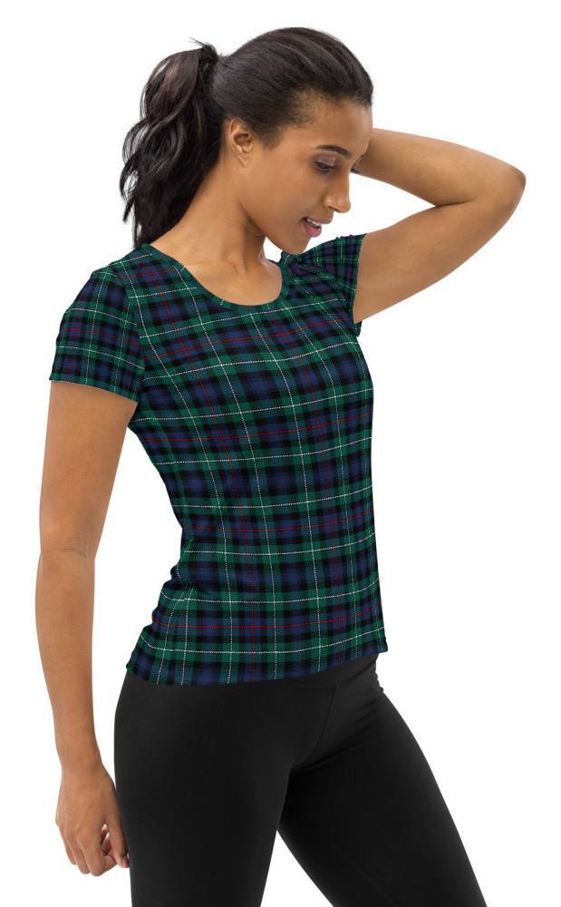 clan Womens Tartan Athletic T‑Shirt