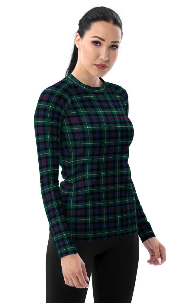clan Womens Tartan Rash Guard