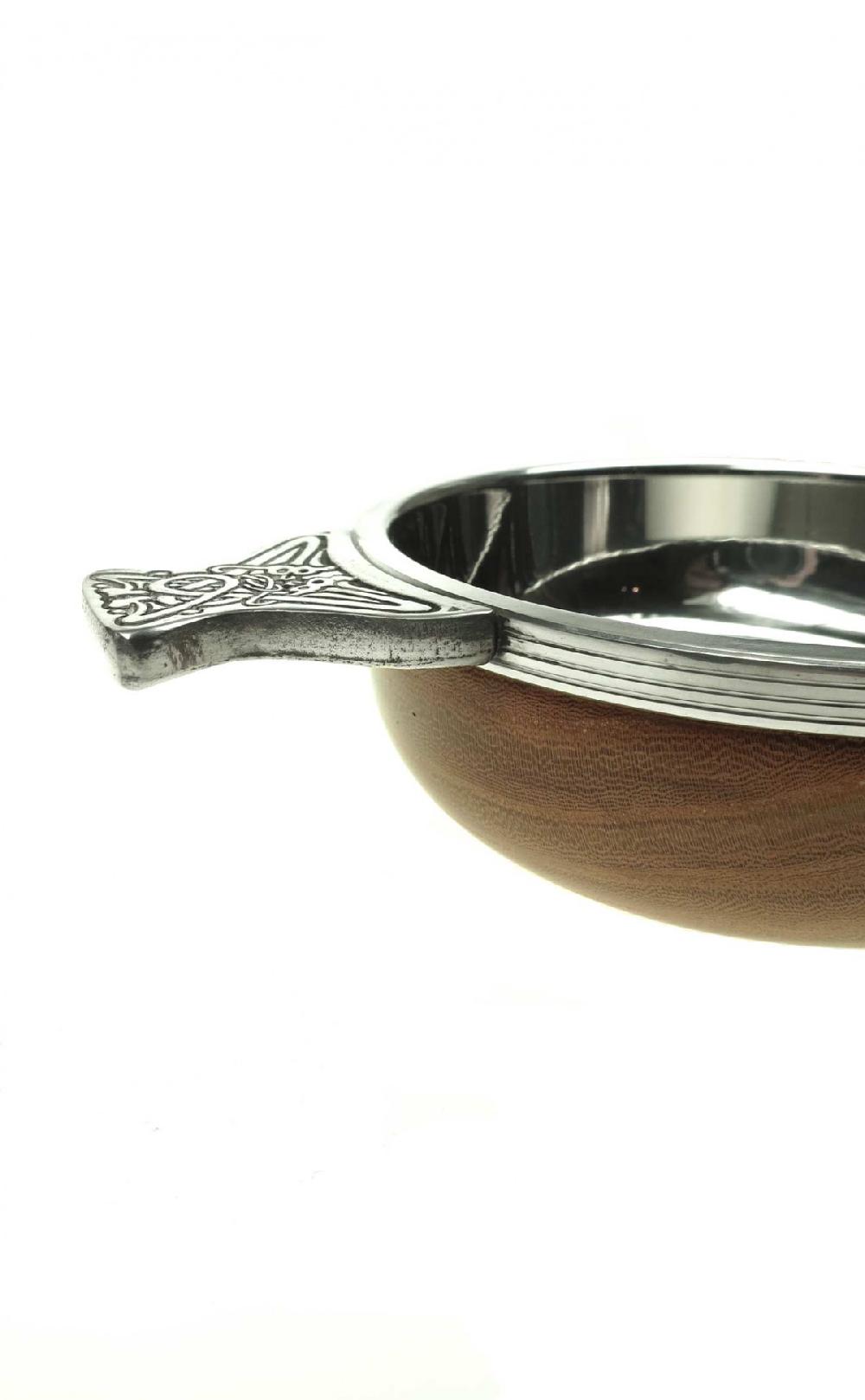 Clan Wood & Pewter Quaich