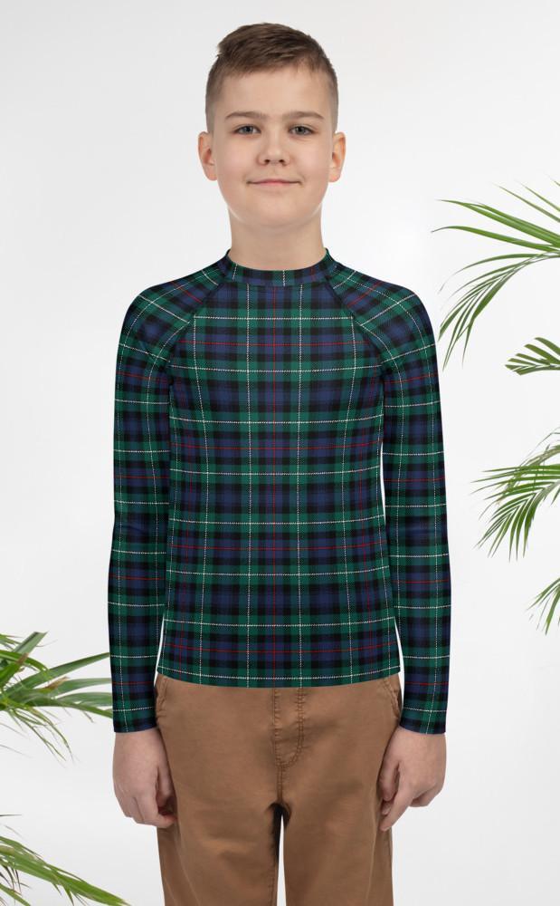 Clan Youth Tartan Rash Guard