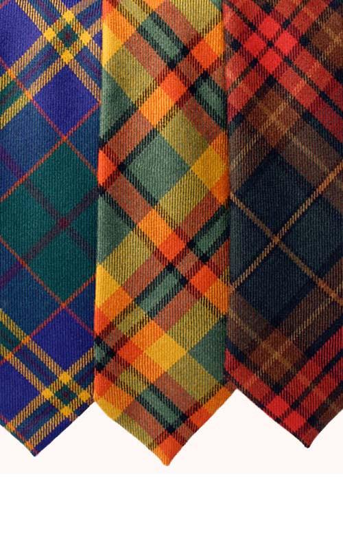 clan Classic Tartan Tie in Irish Tartans Medium Weight