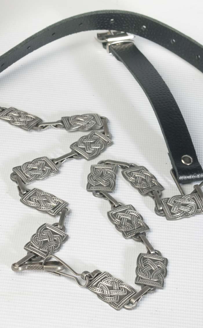 Clan Fancy Square Link Antiqued Sporran Chain Strap