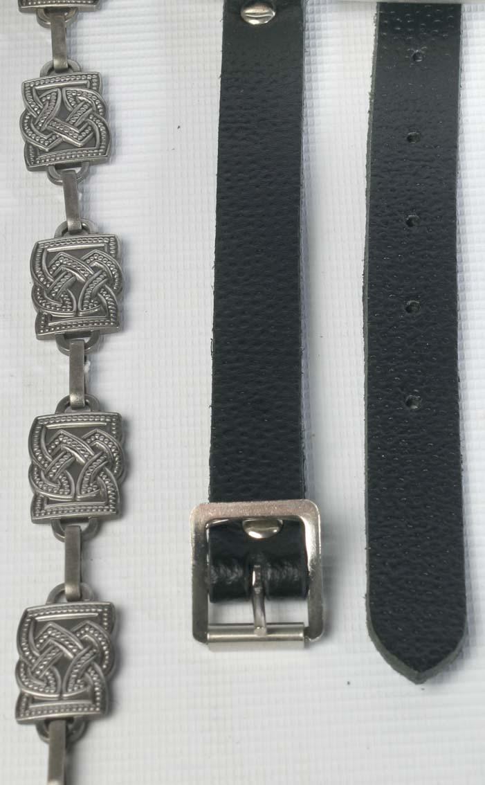 clan Fancy Square Link Antiqued Sporran Chain Strap