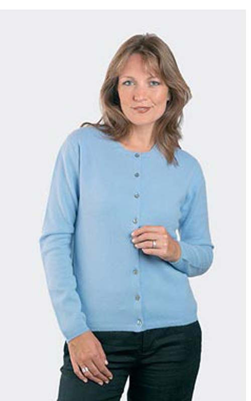 Clan Luxury Scottish Cashmere Golfer Cardigan Charlotte