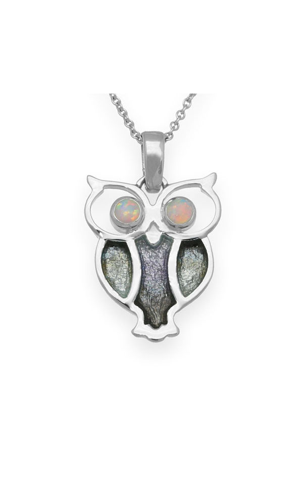 clan Nature in Flight Haze and Charcoal Pendant ‑ ESP15