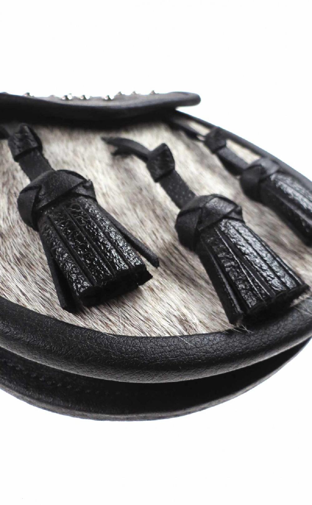 Clan Semi Dress Sporran Celtic Tooled And Studded Flap