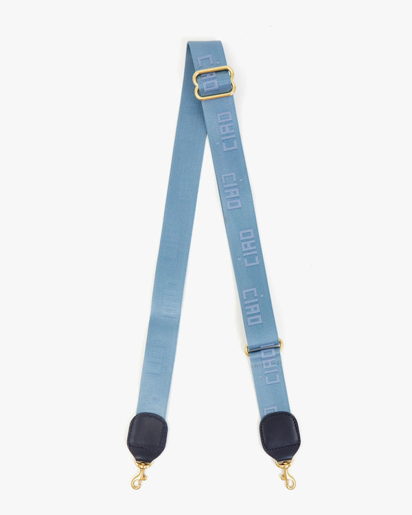 clare vivier Adjustable Crossbody Strap Chambray w/ Tonal Ciao