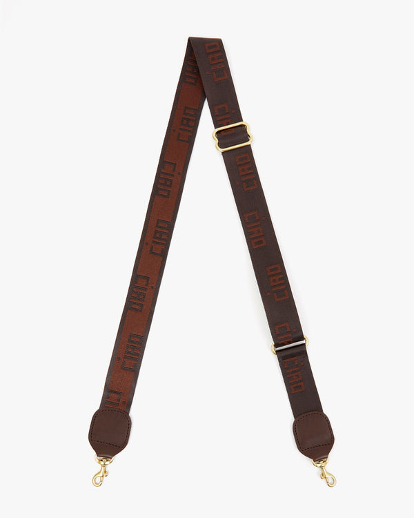 clare vivier Adjustable Crossbody Strap Chocolate Ciao