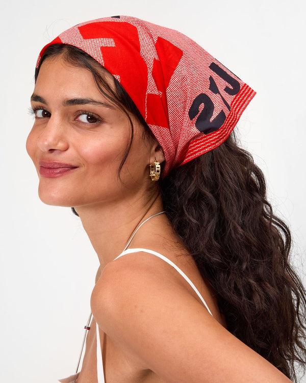 Clare Vivier Bandana Poppy W/ Black Fête De La Musique