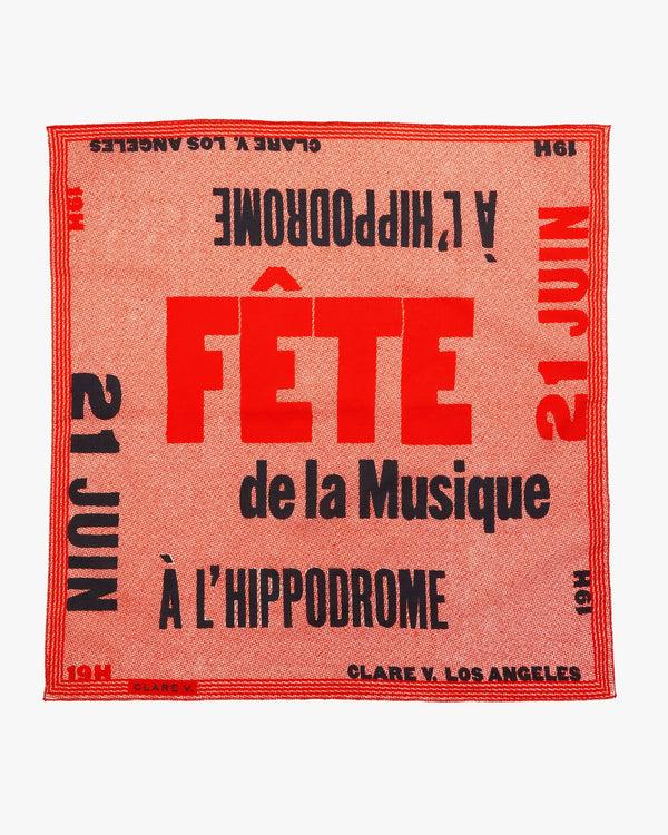 clare vivier Bandana Poppy w/ Black Fête de la Musique