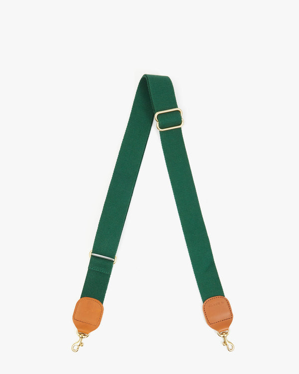 clare vivier Adjustable Crossbody Strap Evergreen