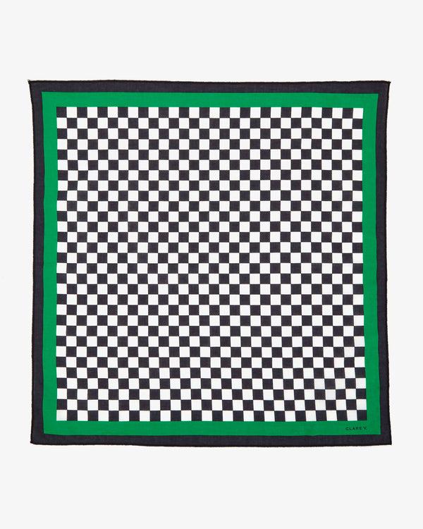 clare vivier Bandana Black/Cream Checker