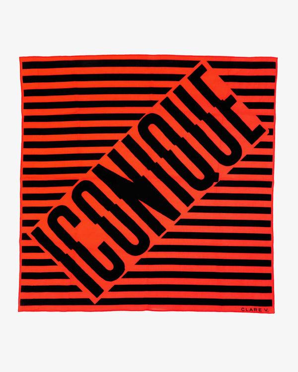 clare vivier Bandana Black/Poppy Iconique