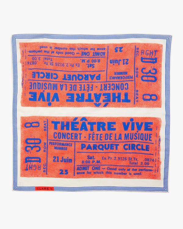 clare vivier Bandana Pink w/ Blue Concert Tickets