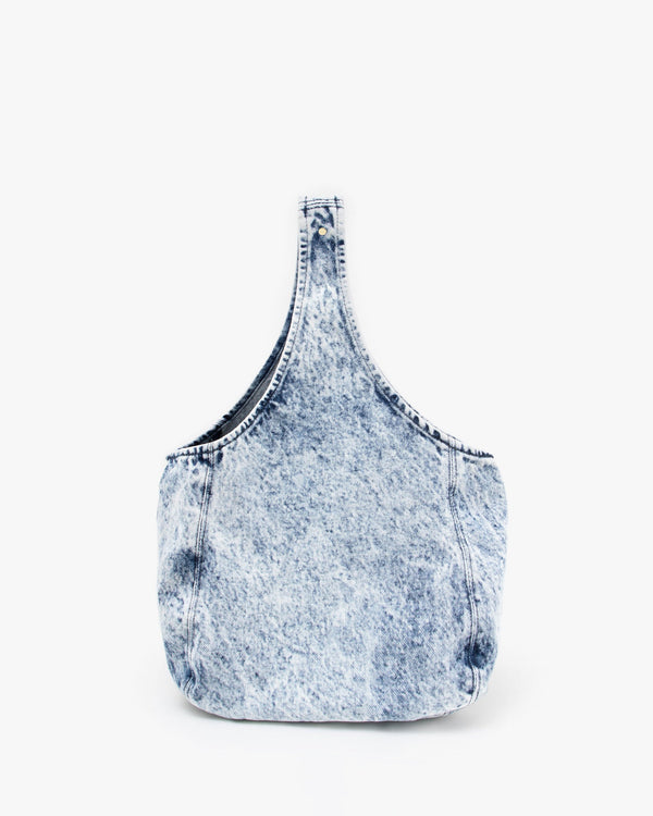 clare vivier Bando Acid Wash Denim
