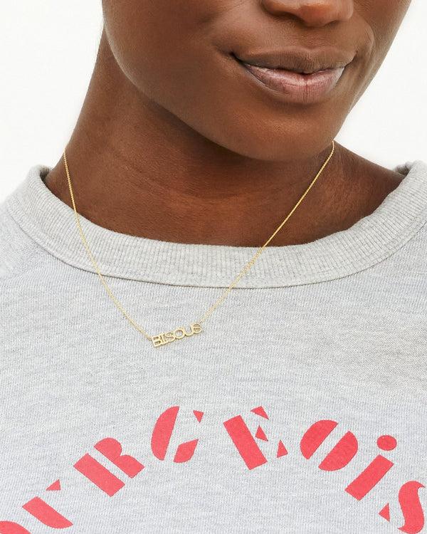 Clare Vivier Bisous Necklace 14k Yellow Gold
