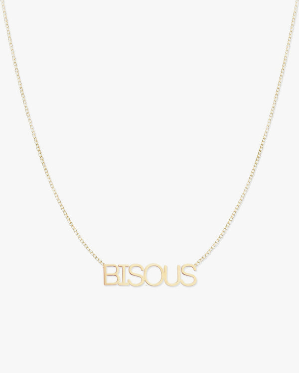 clare vivier Bisous Necklace 14k Yellow Gold