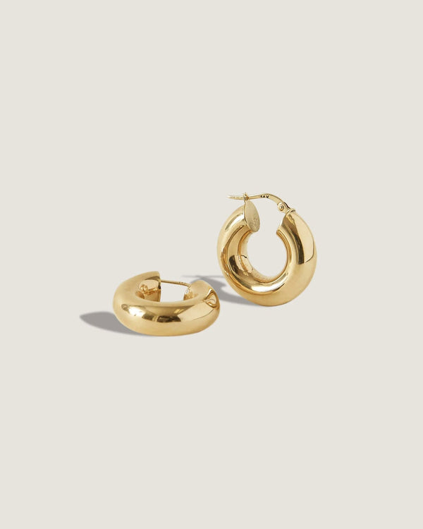 Clare Vivier Bold Hoop Earrings 14k Gold / XS