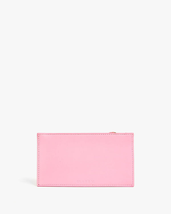 Clare Vivier Card Zip Wallet Peony