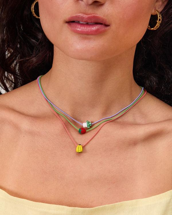 Clare Vivier Ceramic Bead Necklace Set Multi