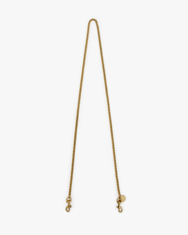 clare vivier Chain Crossbody Strap Thin Brass
