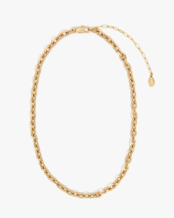 clare vivier Charm Chain Necklace Vintage Gold