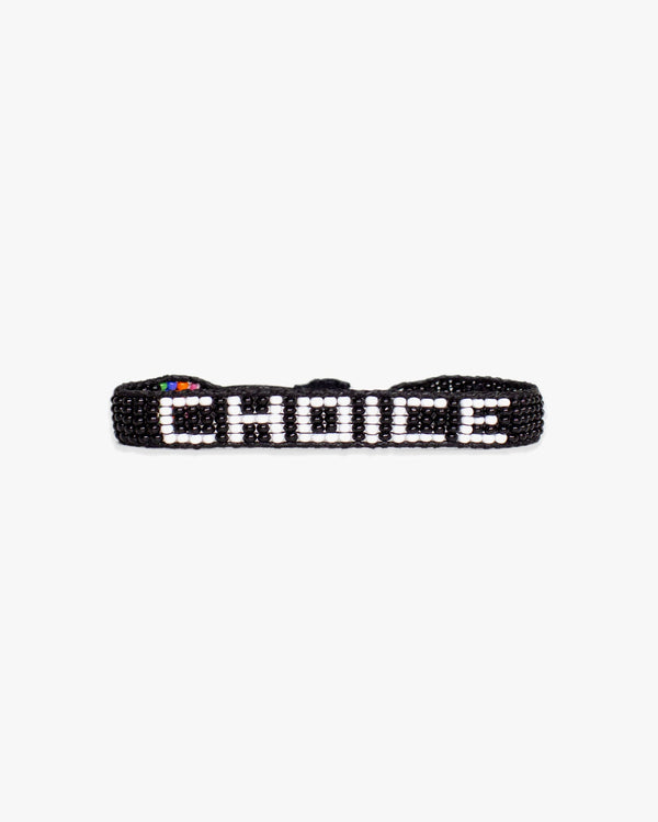 clare vivier Choice Woven Bracelet Black
