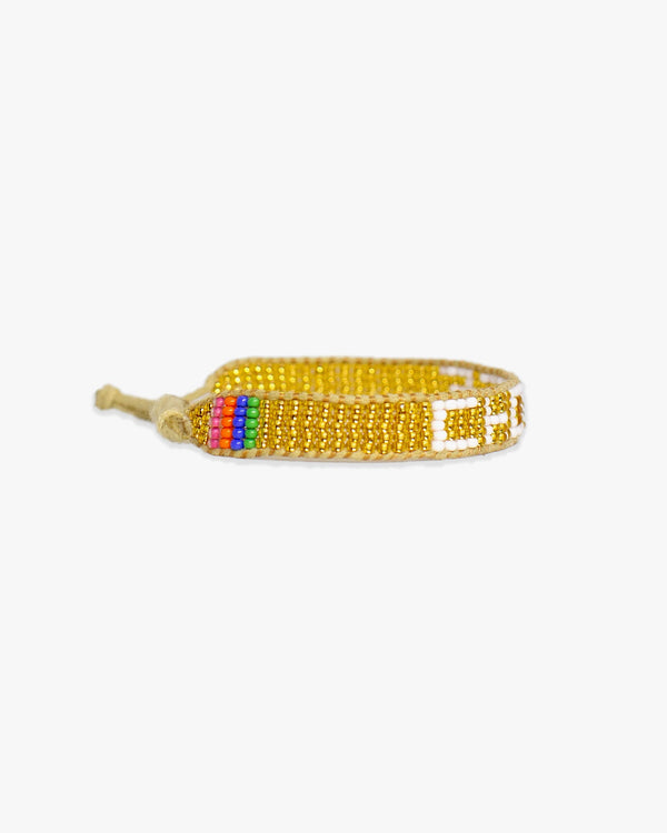 Clare Vivier Choice Woven Bracelet Gold
