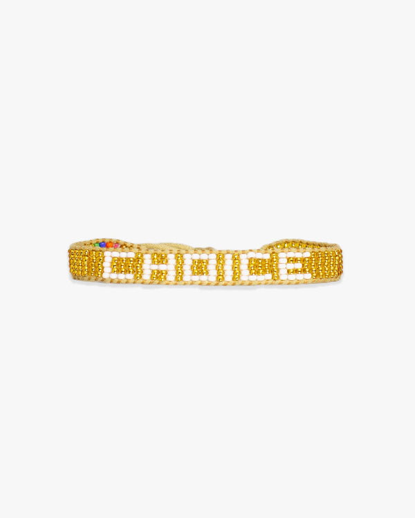 clare vivier Choice Woven Bracelet Gold