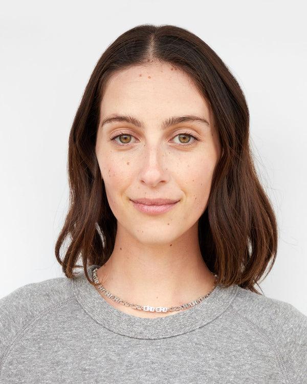 Clare Vivier Ciao Chain Necklace Silver