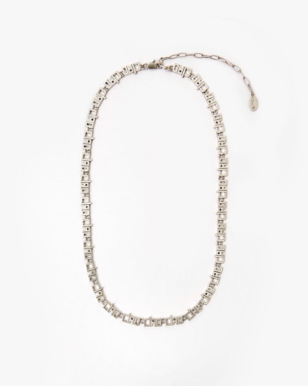Clare Vivier Ciao Chain Necklace Silver
