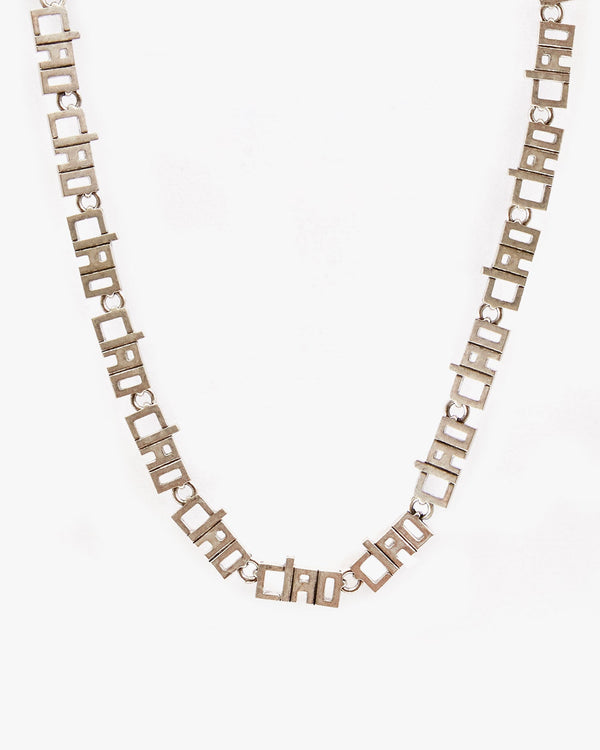 clare vivier Ciao Chain Necklace Silver